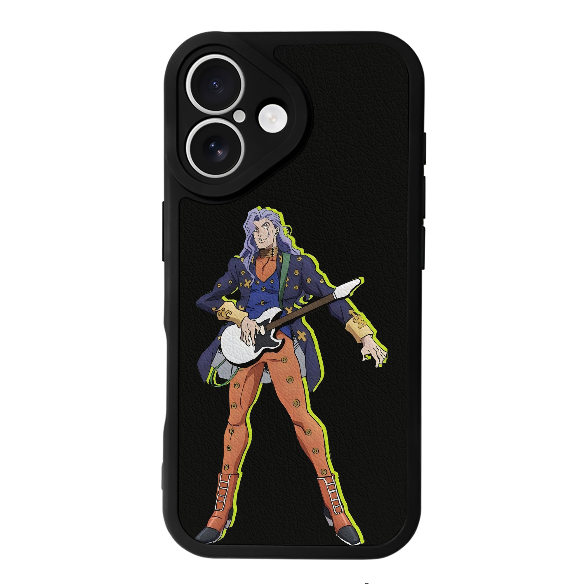 （画像用） ジョジョの奇妙な冒険 おといし あきら JoJo's Bizarre Adventure Akira Otoishi 【iPhone 16シリーズ対応】シリコンスマホケース（レザー調） 材質：シリコン